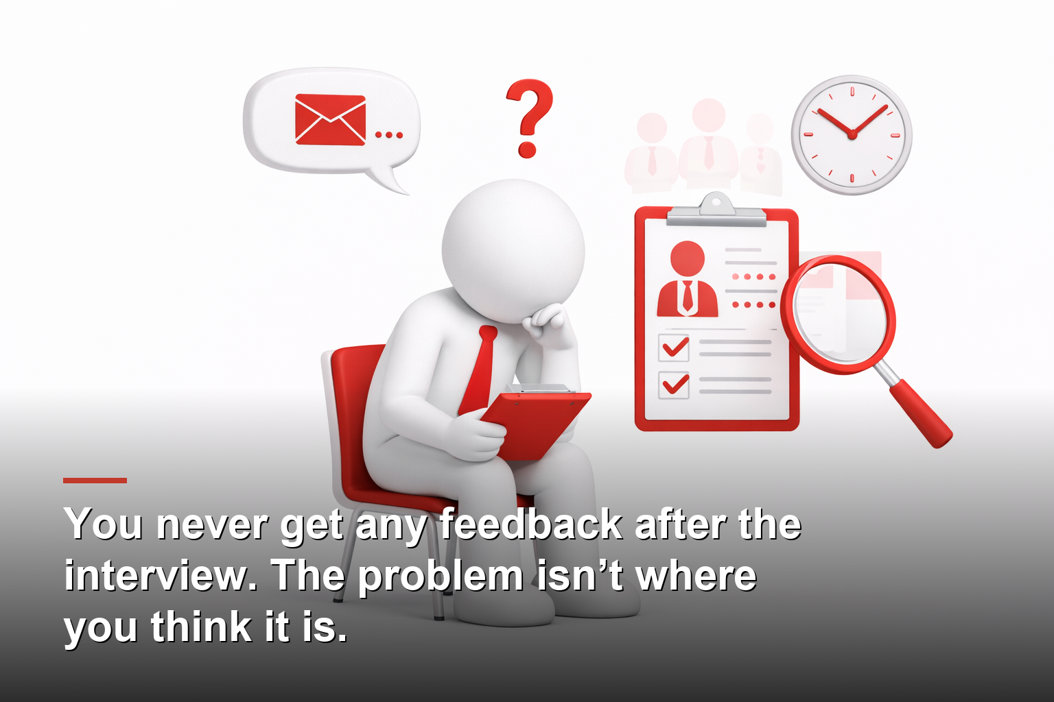 You never get any feedback after the interview. The problem isn’t where you think it is.