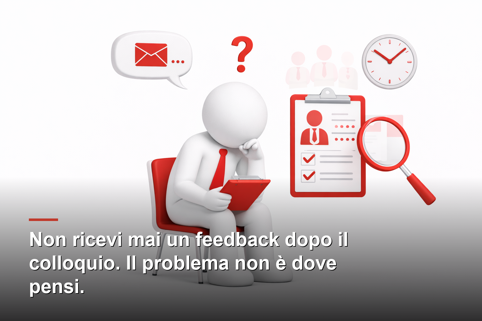 Non ricevi mai un feedback dopo il colloquio. Il problema non è dove pensi.